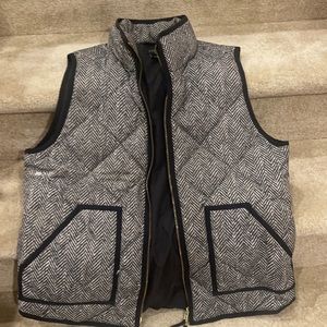 Jcrew navy white vest